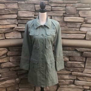 NWOT Anthropologie Tulle Pea Coat Sz Medium